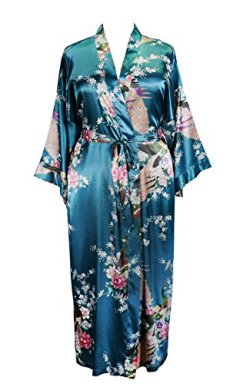 Applesauce Women's Plus Size Satin Kimono