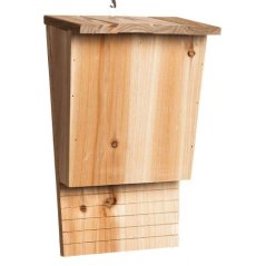 Evergreen Natural Wood Solid Pine Single Chamber BAT HOUSE