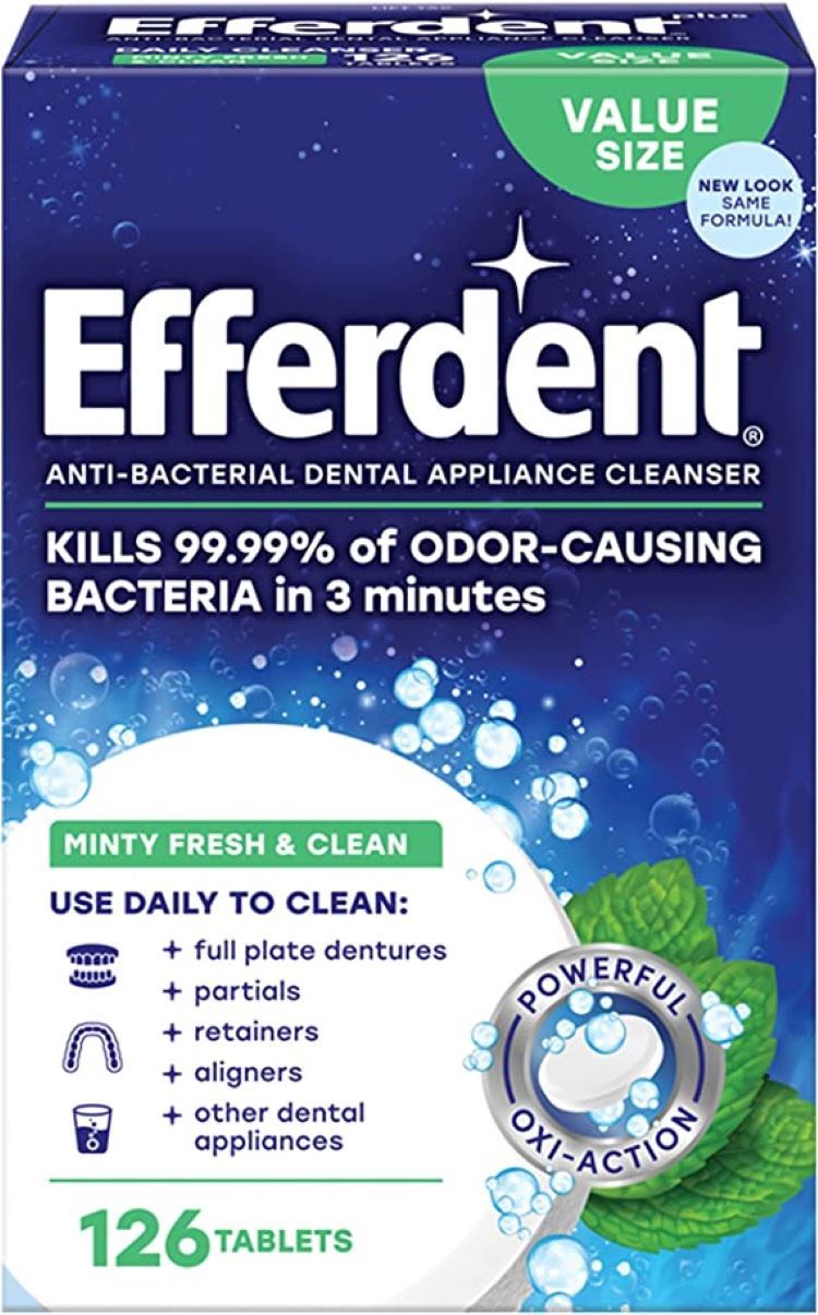 Efferdent Anti-Bacterial Dental Appliance Cleanser