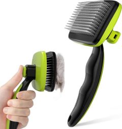 Pecute Self-Cleaning Slicker Brush for Dogs