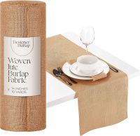 Designer Burlap Table Runner