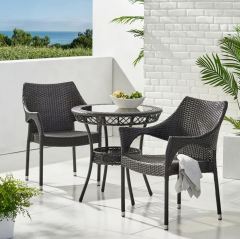 Highland Dunes  Tudor City 2-Person Round Outdoor Dining Set