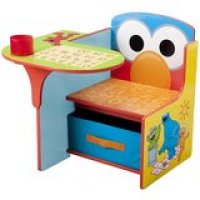 Delta Children Sesame Street Elmo Toddler Desk Chair with Storage