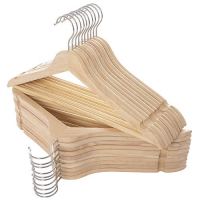 Elong Home Natural Slim Wood Suit Hangers