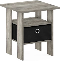 Furinno Andrey Nightstand with Bin Drawer