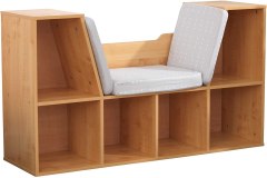 KidKraft Wooden Bookcase with Reading Nook