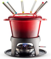 Klee Utensils 12-Piece Cast Iron Fondue Set