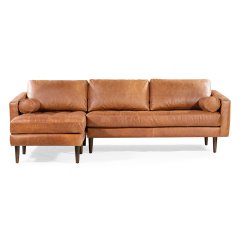 Foundstone Leopold Genuine Leather Sofa & Chaise