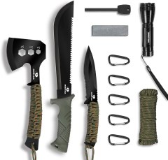 Mossy Oak Axe and Knife Camping Tool Set