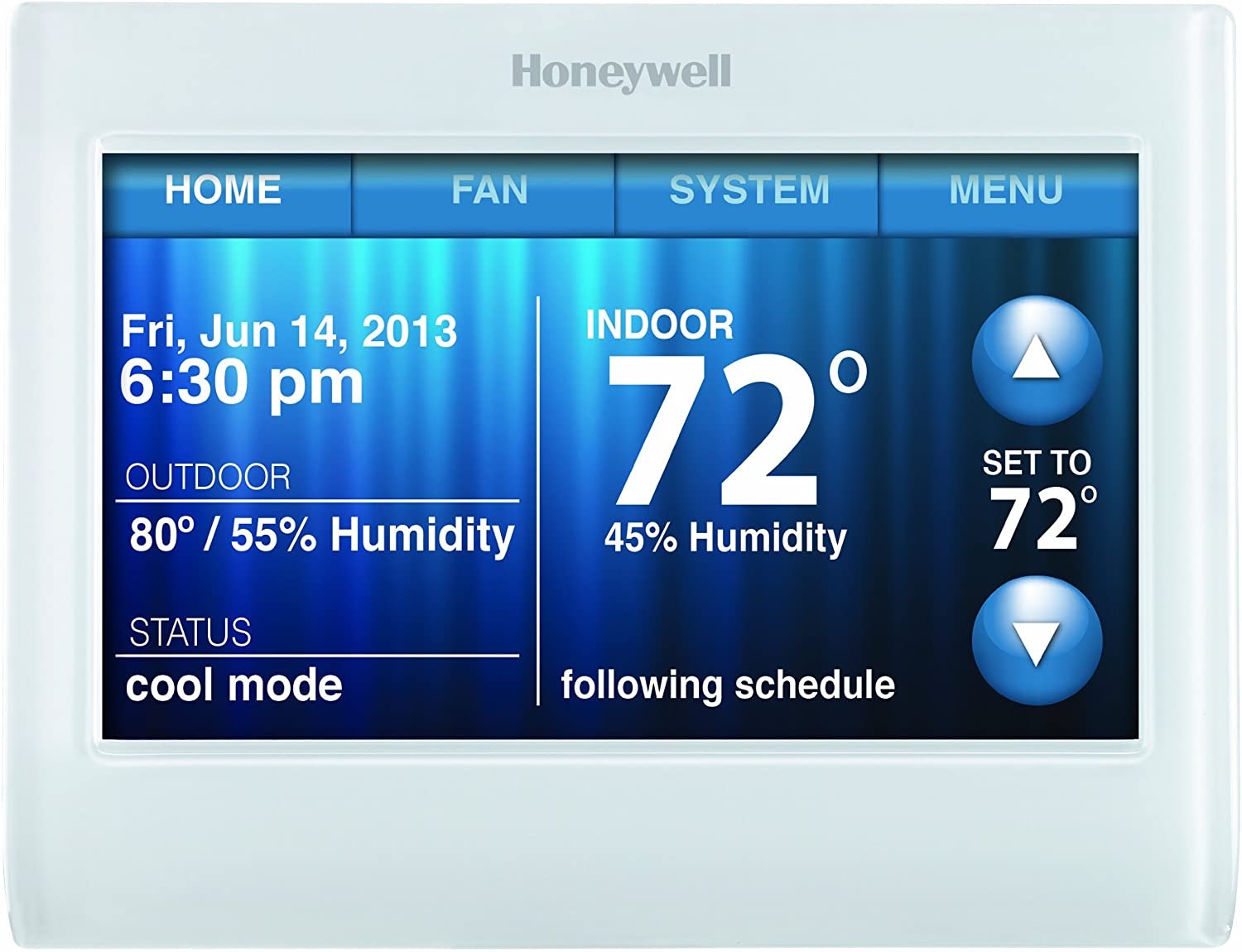 Honeywell Color Touch Screen Programmable Thermostat