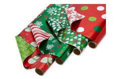 American Greetings Christmas Reversible Wrapping Paper