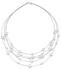 The Pearl Source Freshwater Cultured Pearl Wire Necklace