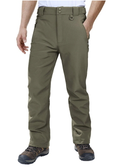 Outdoor Ventures Men's Lite Fleece Lined Snow Pants