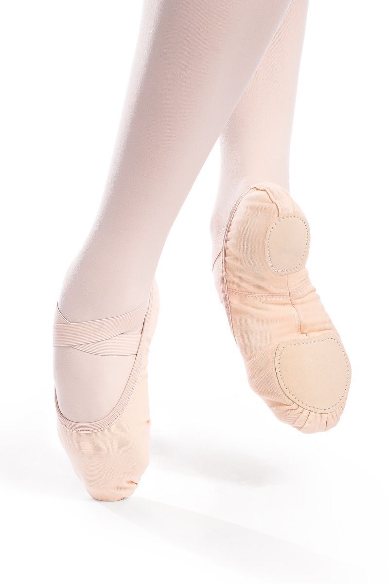 Danzcue Adult Split Sole Canvas Ballet Slipper